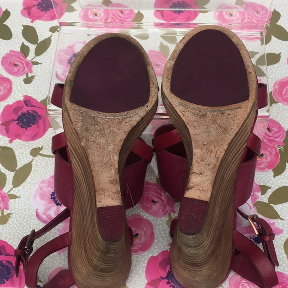 Cole Haan Wedge Raspberry fuchsia red US 8 - Picture 12 of 13